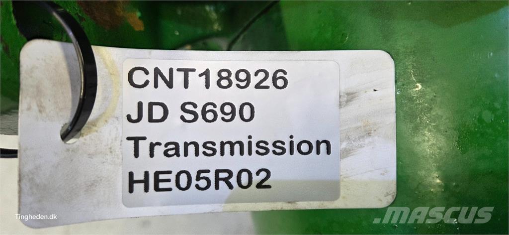 John Deere S690 トランスミッション