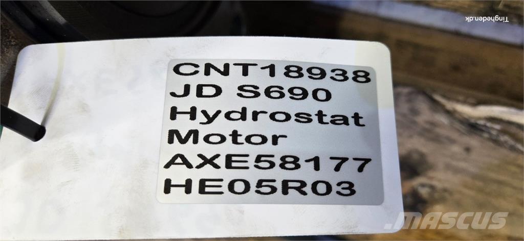 John Deere S690 油圧機