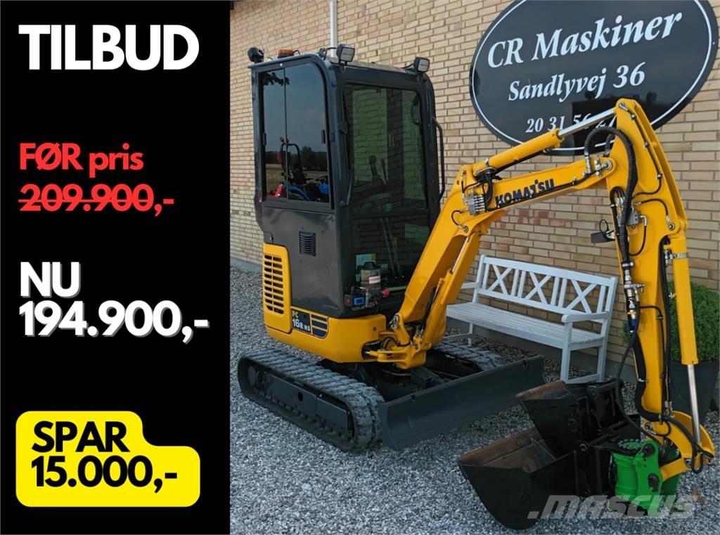 Komatsu pc16r hs ミニ油圧ショベル 7t以下（ミニユンボ・ミニディガー）