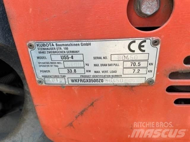 Kubota U55-4 大型油圧ショベル12t以上（パワーショベル・ユンボ）