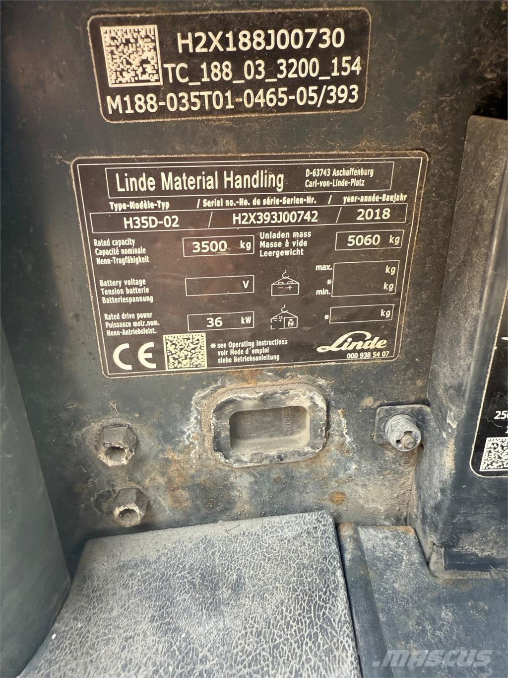 Linde H35D ディーゼル・軽油