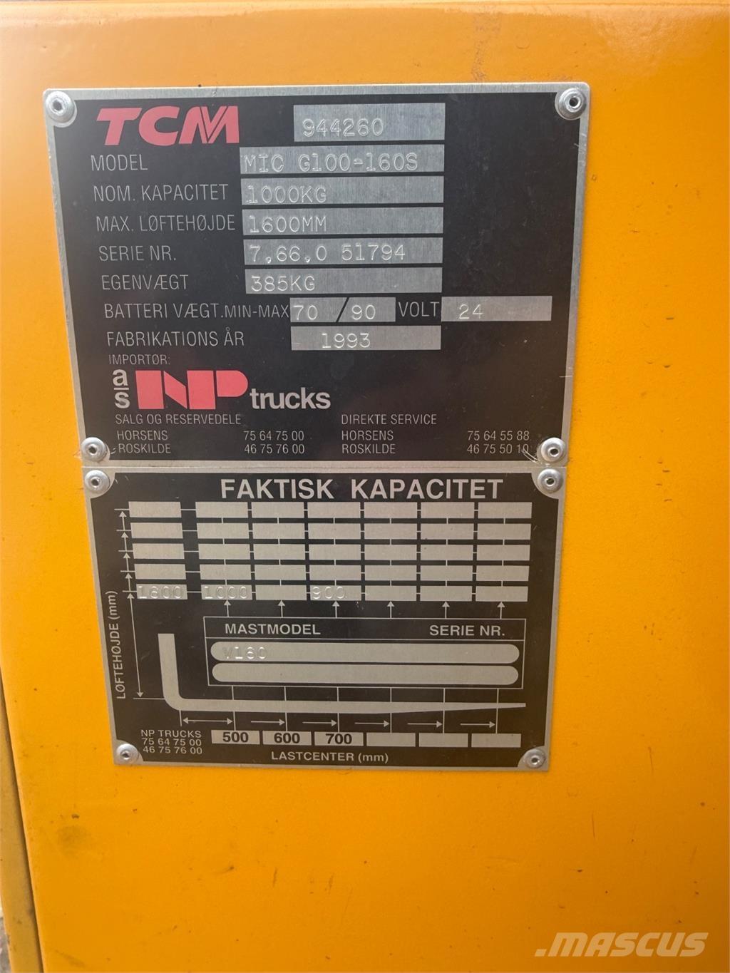 MIC 1000kg ハンド　パレットトラック