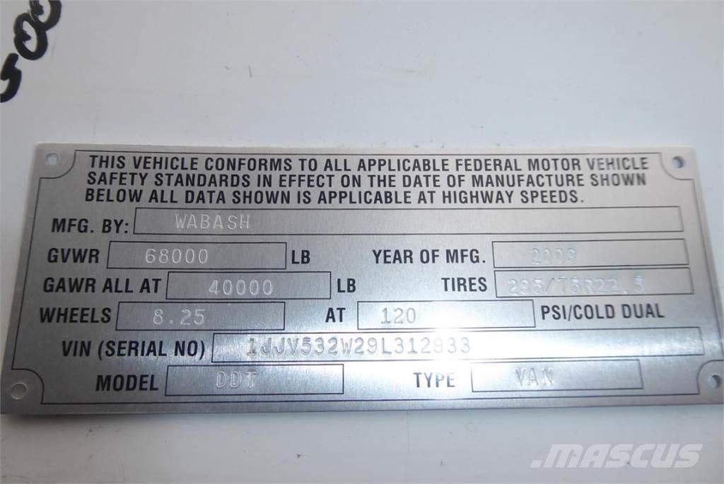 Wabash DVHDHPC ボックスボディートレーラー