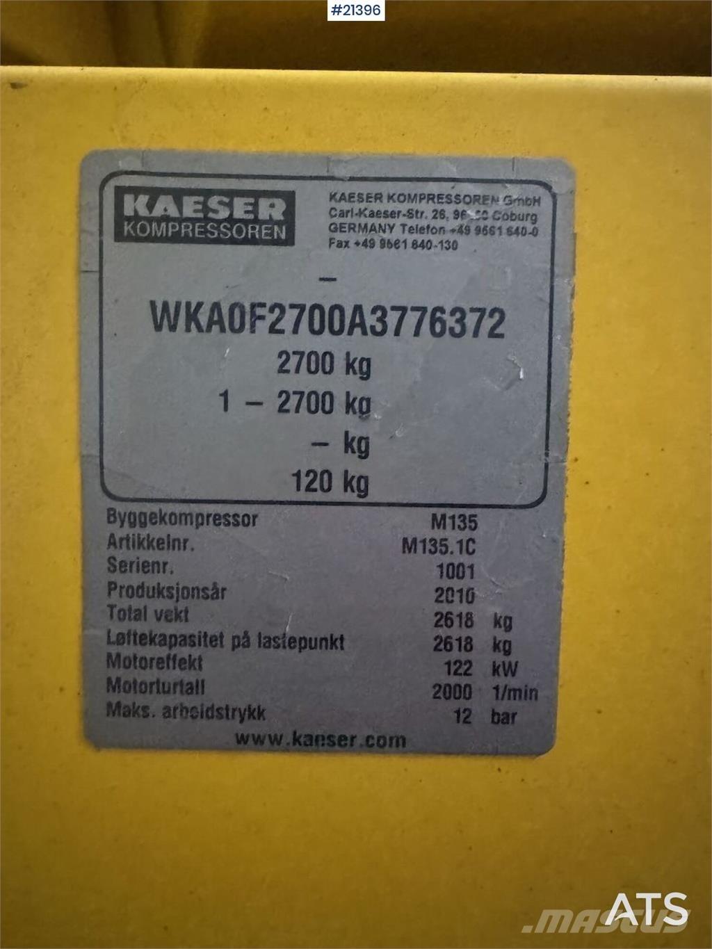 Kaeser M135 コンプレッサー
