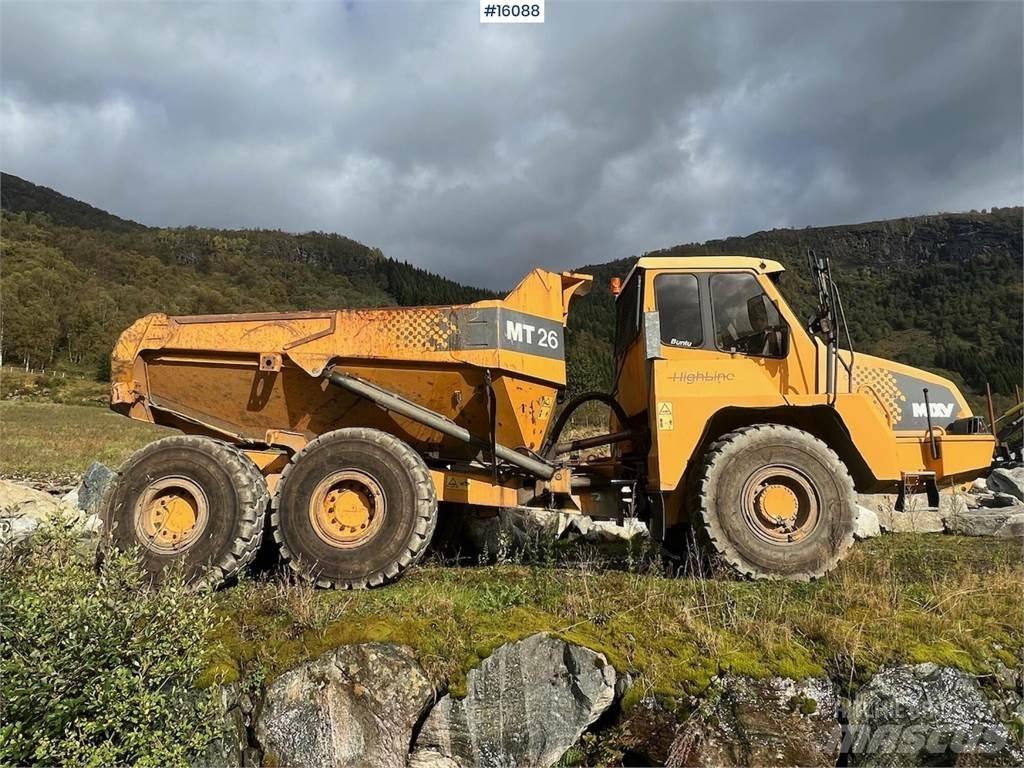 Moxy MT26 dumper. サイト　ダンプ
