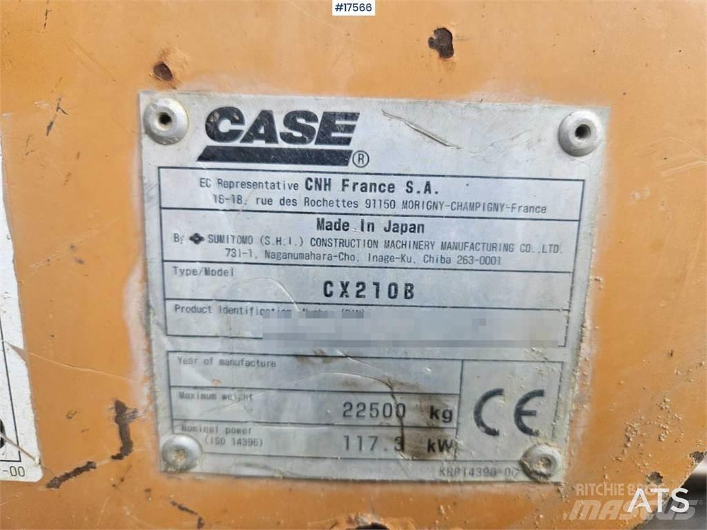 CASE CX210B 大型油圧ショベル12t以上（パワーショベル・ユンボ）