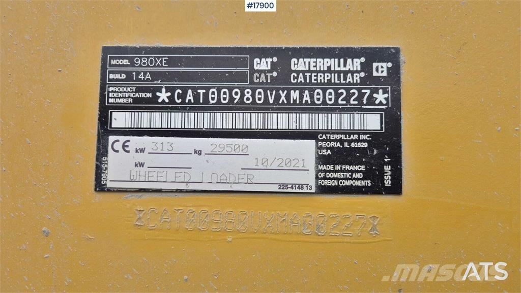 CAT 980 XE ホイールローダー・タイヤショベル
