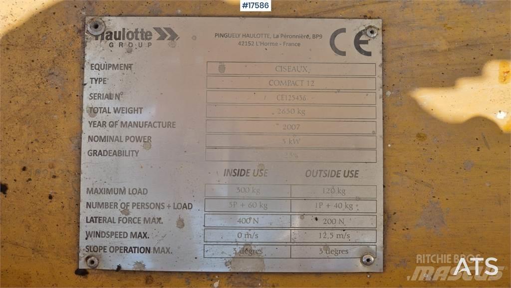 Haulotte Compact 12 シザースリフト