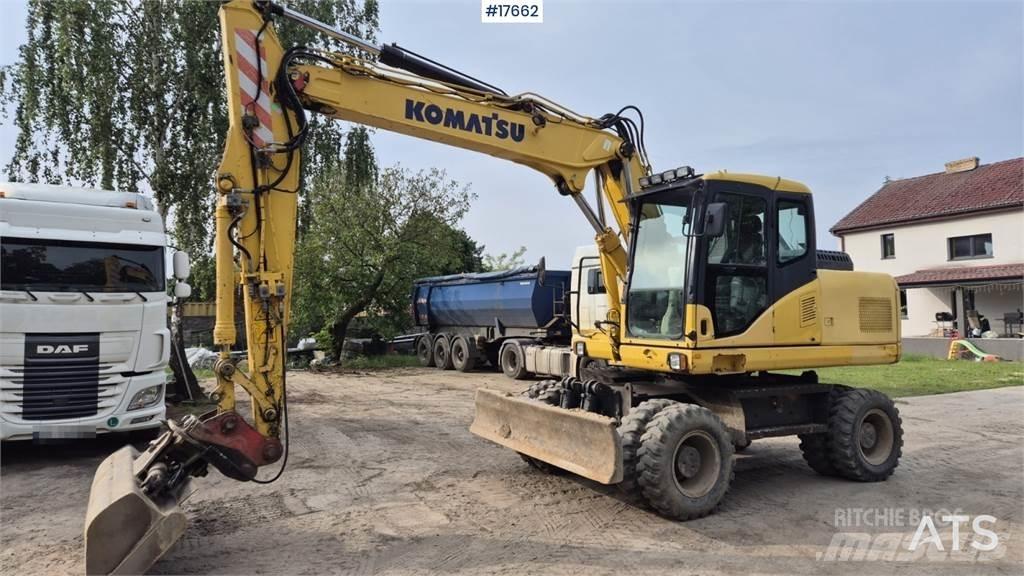 Komatsu PW 160 ホイール式油圧ショベル（パワーショベル・ユンボ・バックホー）