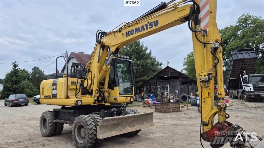 Komatsu PW 160 ホイール式油圧ショベル（パワーショベル・ユンボ・バックホー）