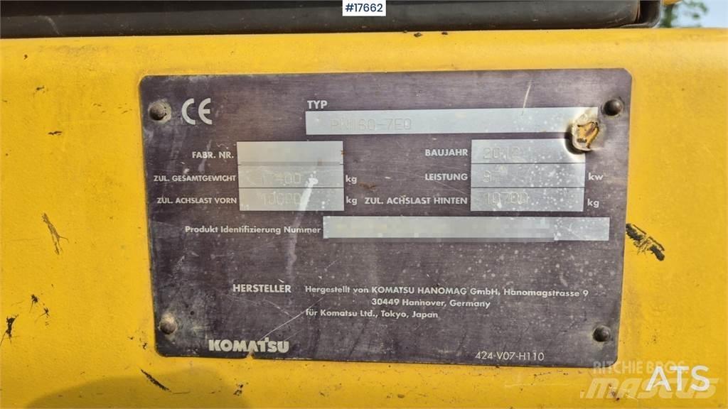 Komatsu PW 160 ホイール式油圧ショベル（パワーショベル・ユンボ・バックホー）