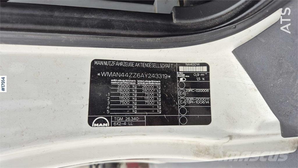 MAN TGM 26.340 クレーントラック、ユニック車
