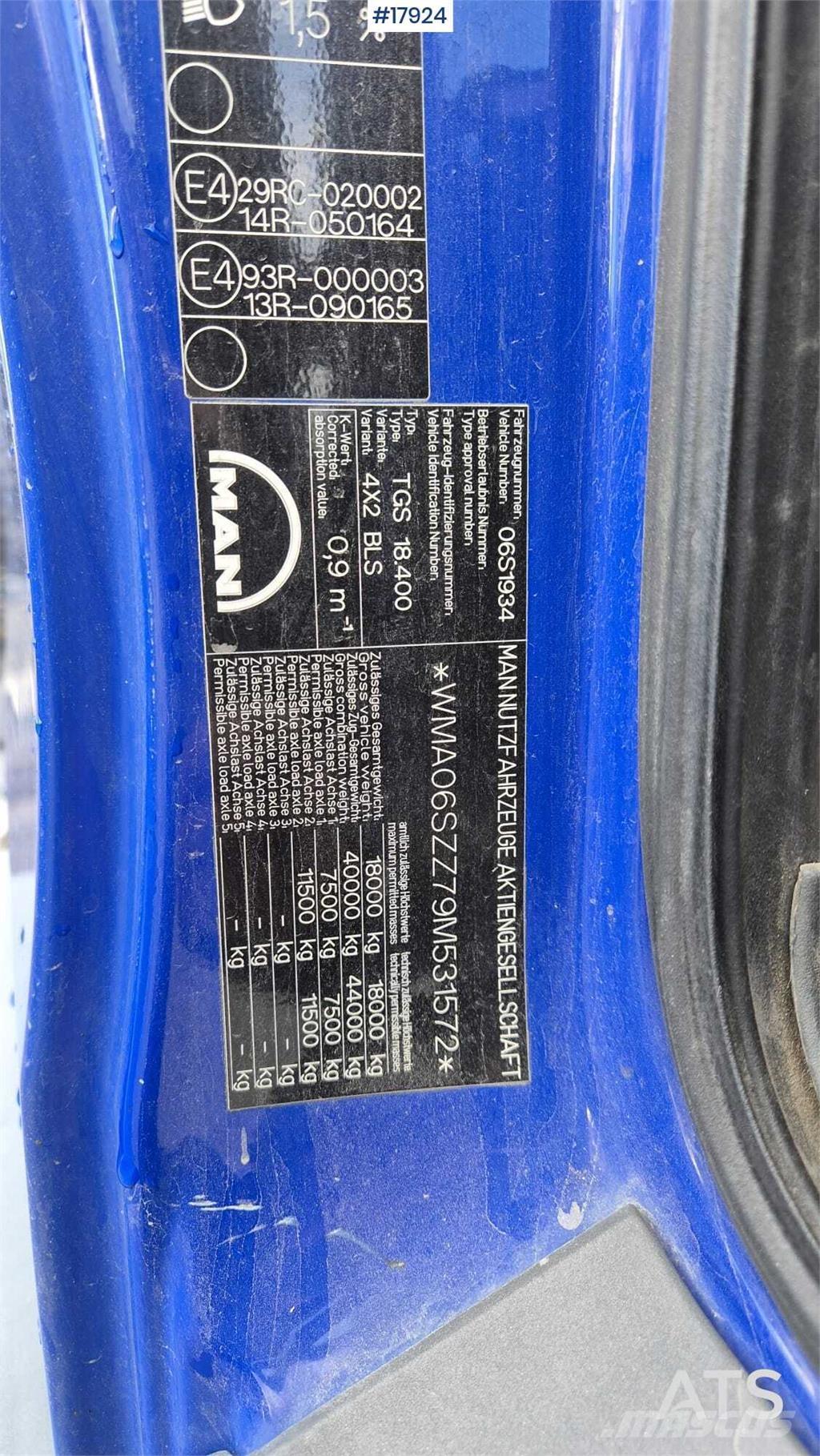 MAN TGS 18.400 中古トラクターヘッド | トレーラーヘッド