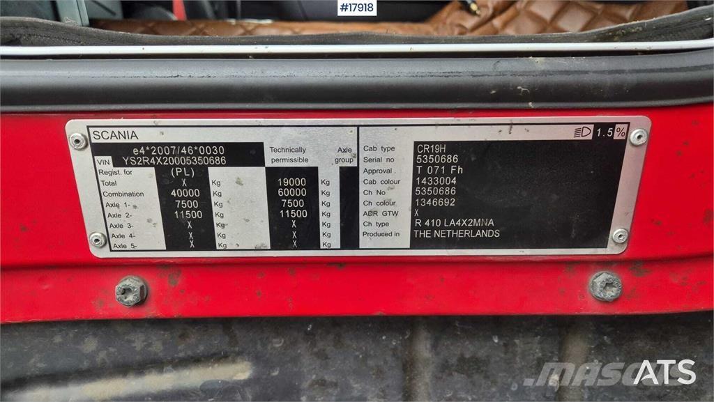 Scania R410 中古トラクターヘッド | トレーラーヘッド