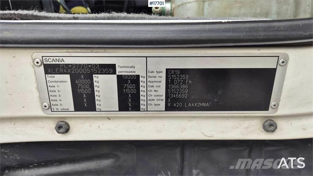 Scania R420 中古トラクターヘッド | トレーラーヘッド