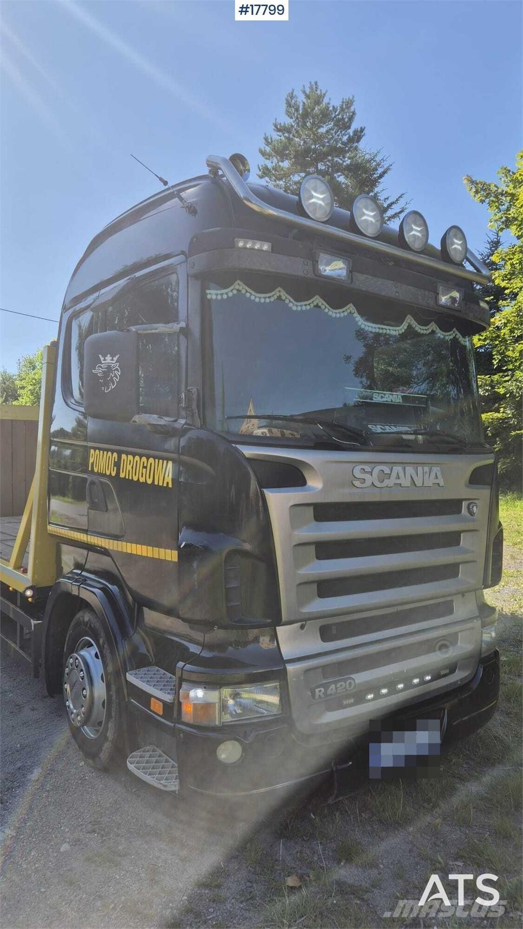 Scania R420 平ボディー／ウインチトラック