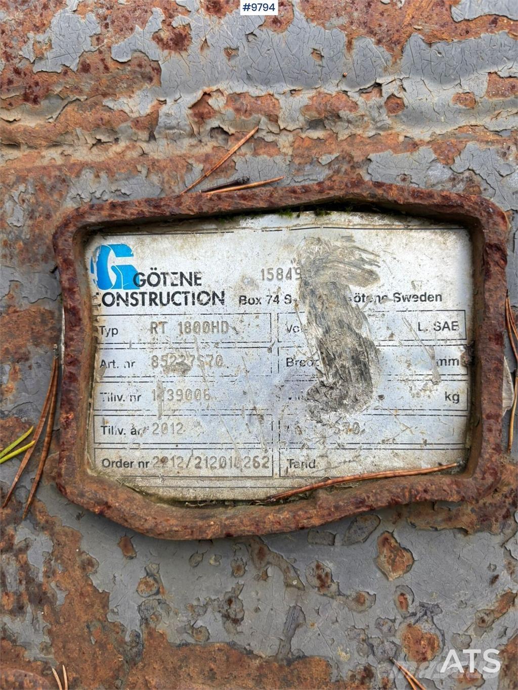 Götene RT 1800HD バケット