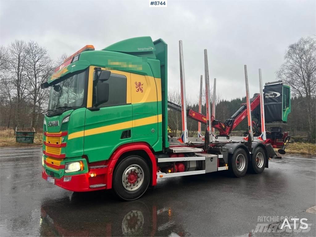 Scania R650 6X4 木材トラック