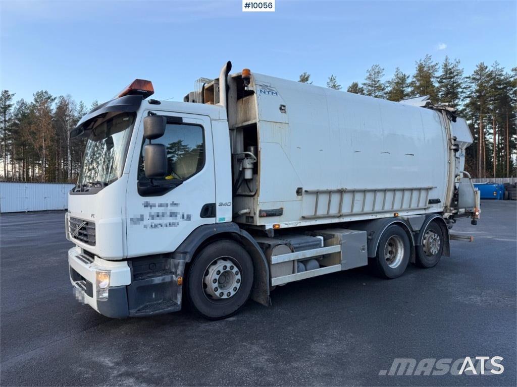 Volvo FE 340 6X2 塵芥車、パッカー車