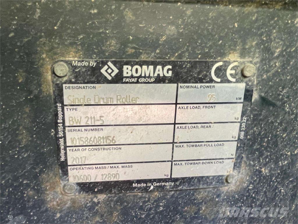 Bomag BW 211-5 振動ローラ