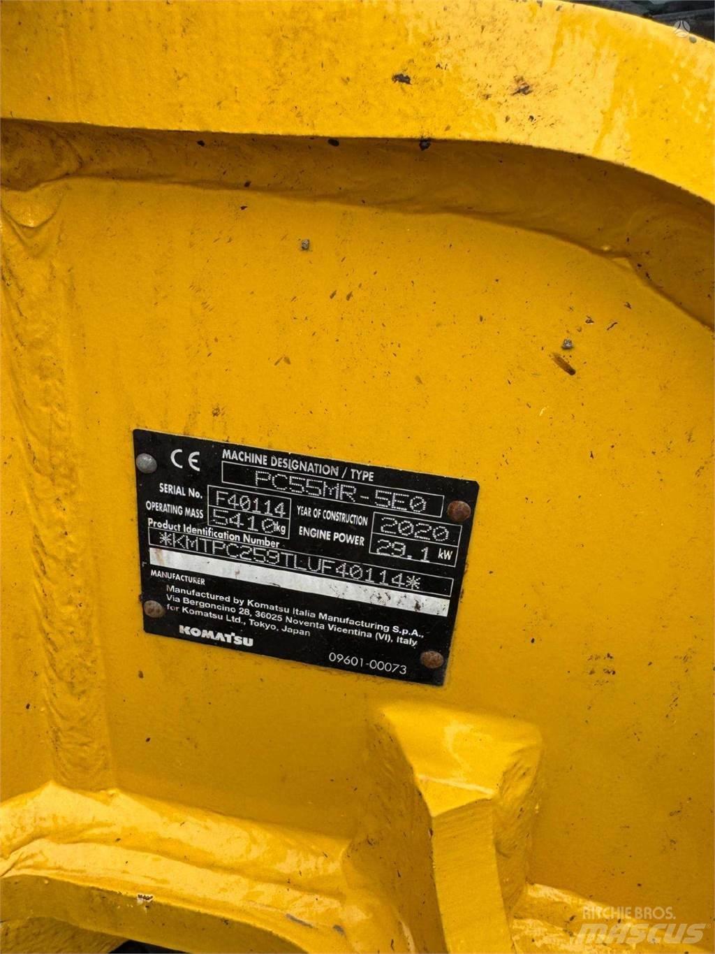 Komatsu PC55MR-5 大型油圧ショベル12t以上（パワーショベル・ユンボ）