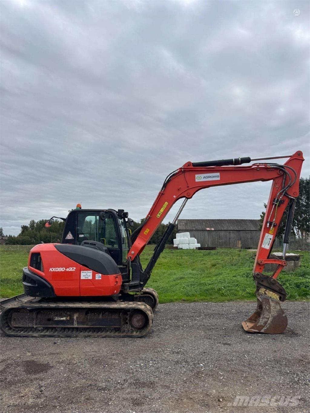 Kubota KX080-4a2 大型油圧ショベル12t以上（パワーショベル・ユンボ）