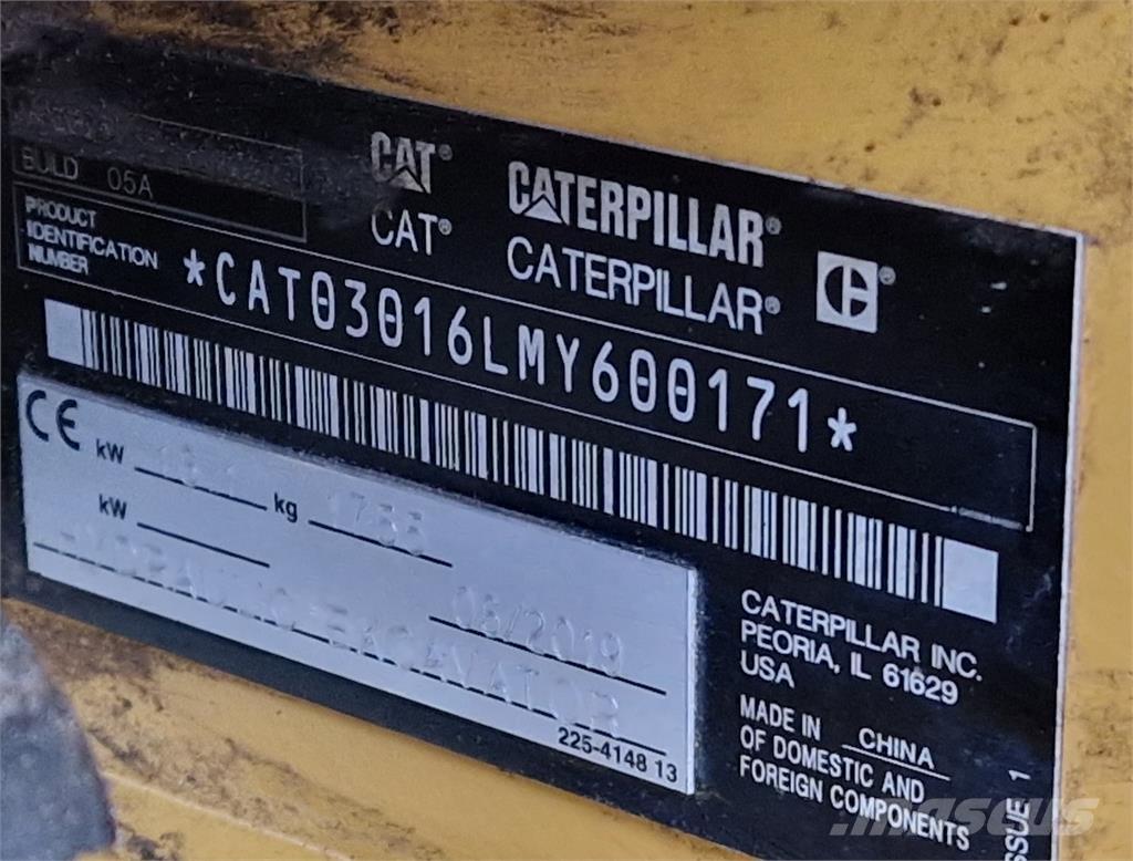 CAT 301.6 ミニ油圧ショベル 7t以下（ミニユンボ・ミニディガー）