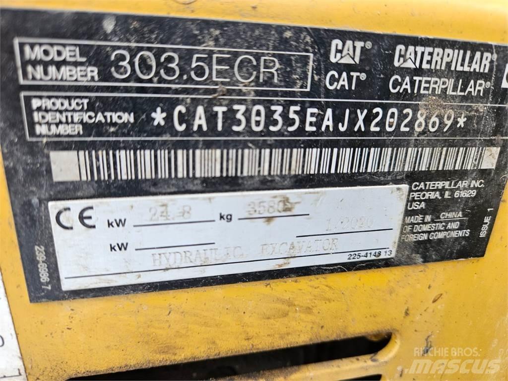 CAT 303.5ECR ミニ油圧ショベル 7t以下（ミニユンボ・ミニディガー）