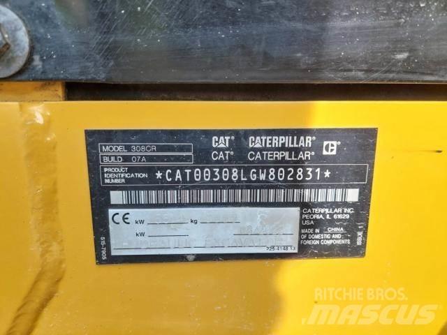 CAT 308 ミニ油圧ショベル 7t以下（ミニユンボ・ミニディガー）
