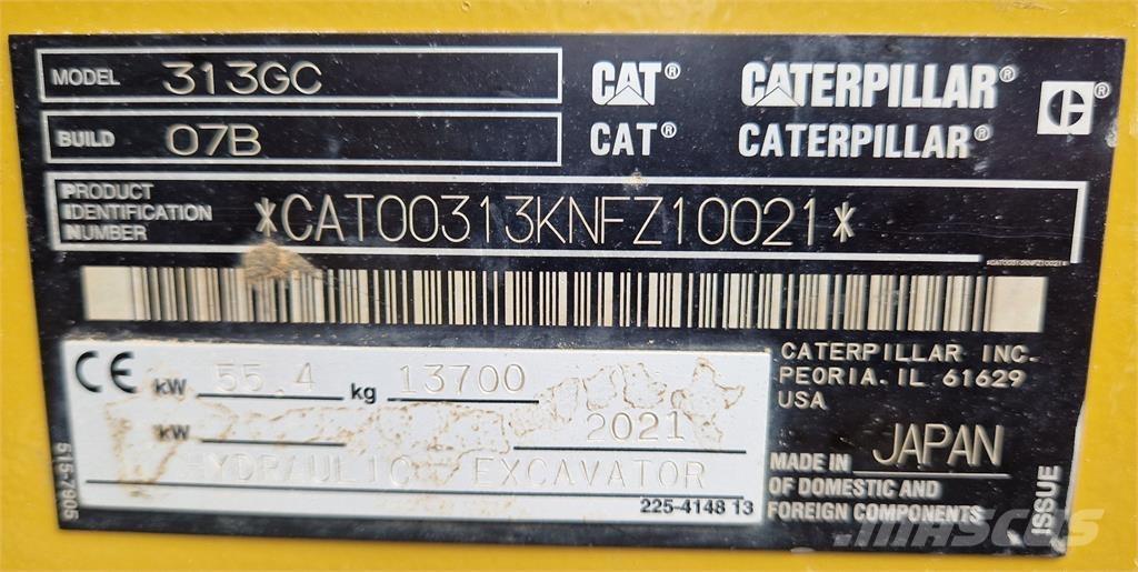 CAT 313GC 大型油圧ショベル12t以上（パワーショベル・ユンボ）