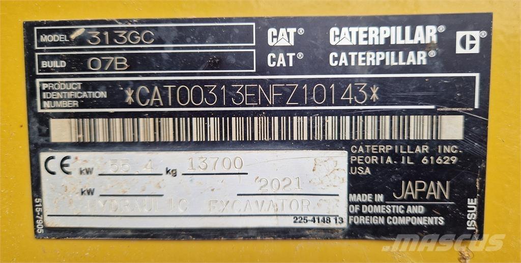 CAT 313GC 大型油圧ショベル12t以上（パワーショベル・ユンボ）