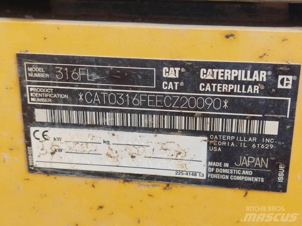 CAT 316FL 大型油圧ショベル12t以上（パワーショベル・ユンボ）
