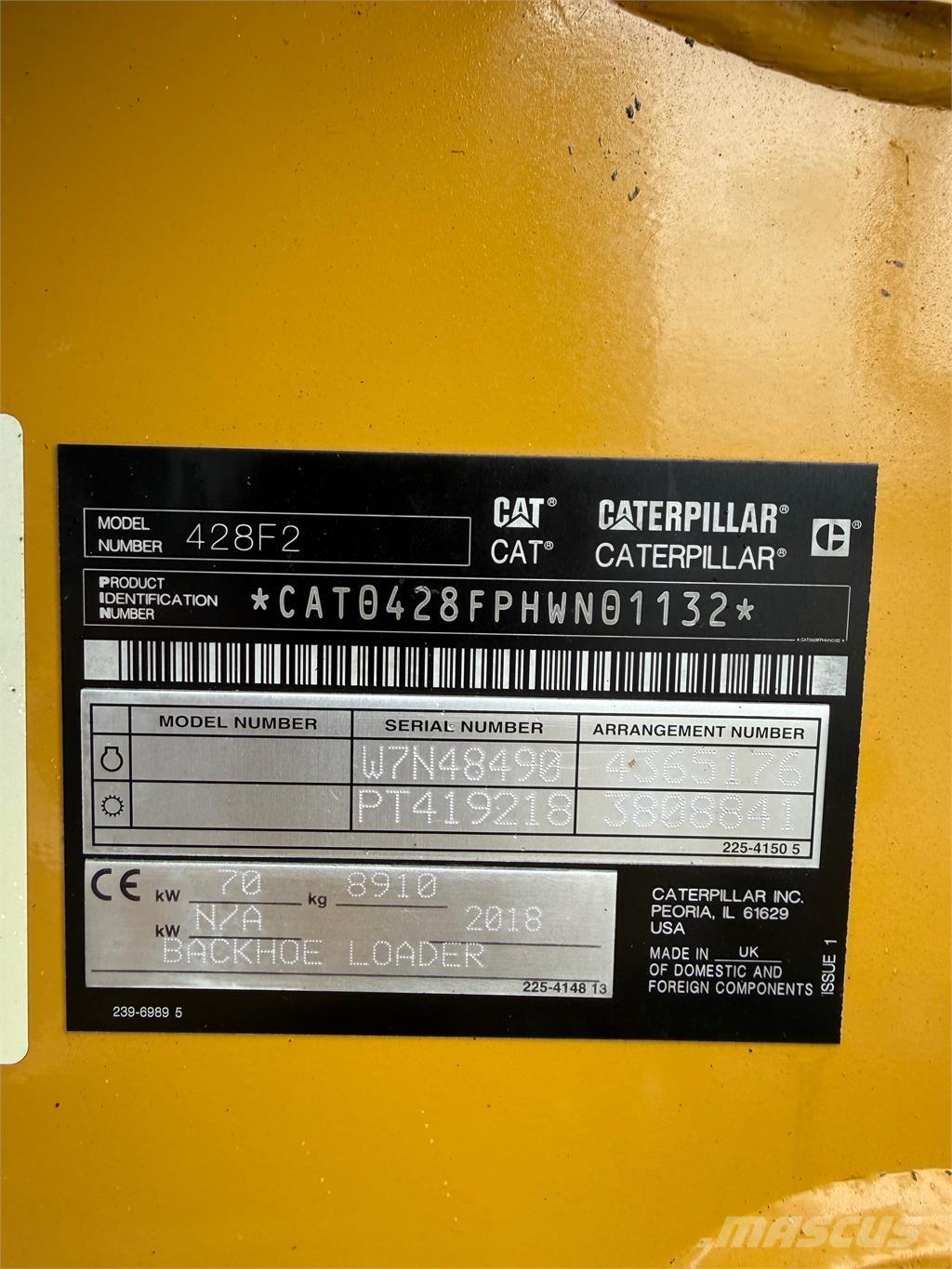 CAT 428F2 バックホーローダー
