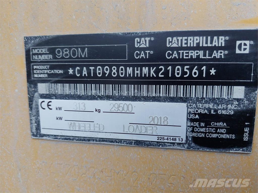 CAT 980M ホイールローダー・タイヤショベル