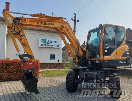 Hyundai R55W-9A ホイール式油圧ショベル（パワーショベル・ユンボ・バックホー）