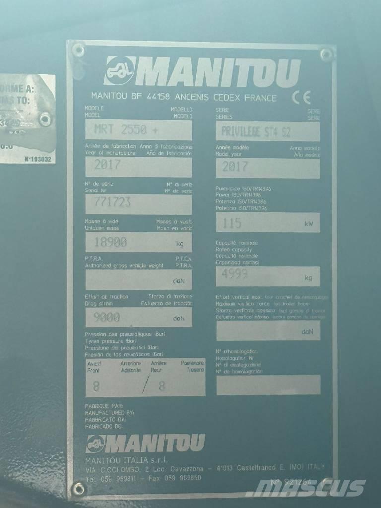 Manitou MRT 2550 テレスコーピックハンドラー