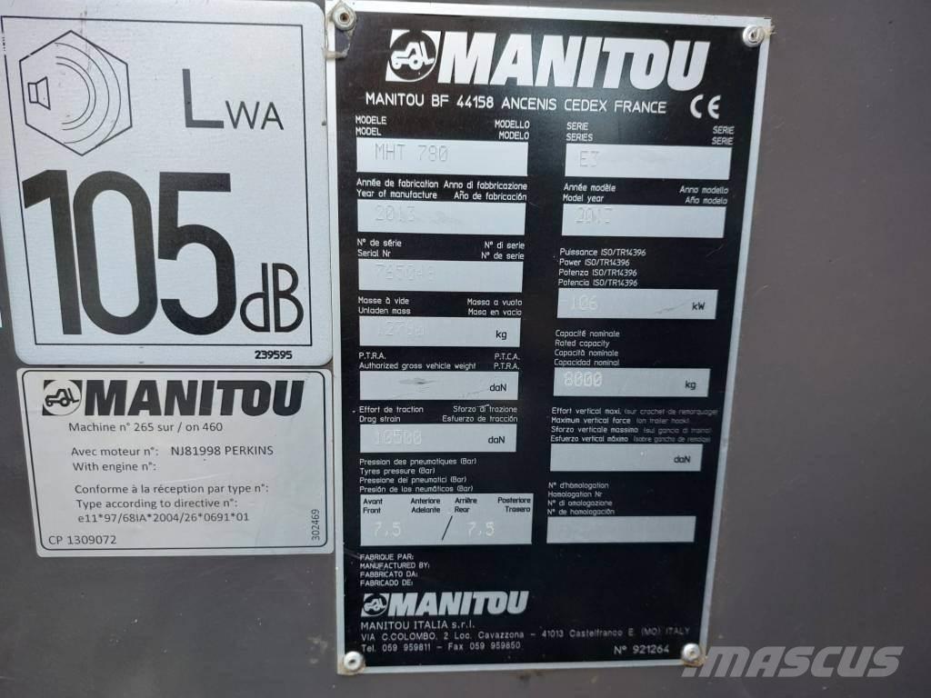 Manitou MHT 780 テレスコーピックハンドラー