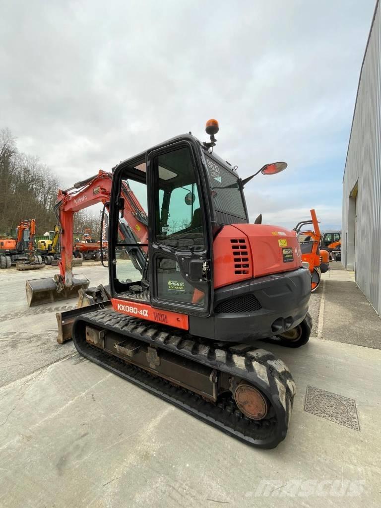 Kubota KX 080-4 中型油圧ショベル 7ｔ-12ｔ（ユンボ・パワーショベル・バックホー）