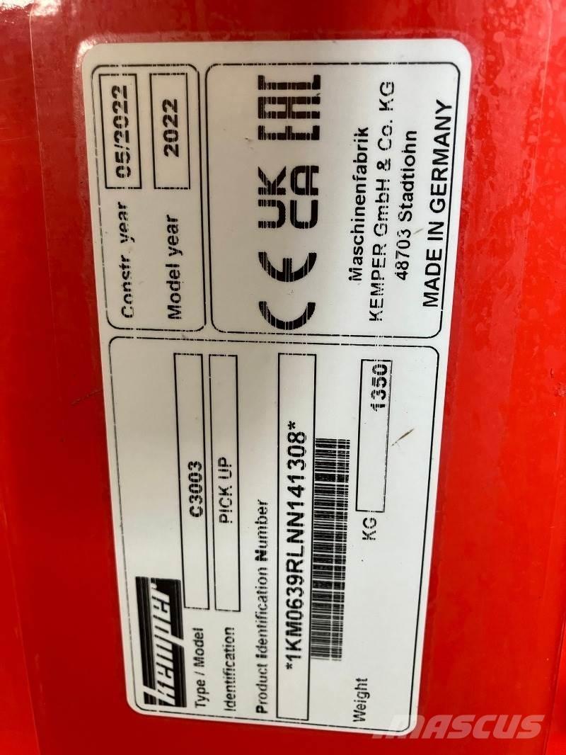 Kemper C3003 牧草機械用アクセサリー
