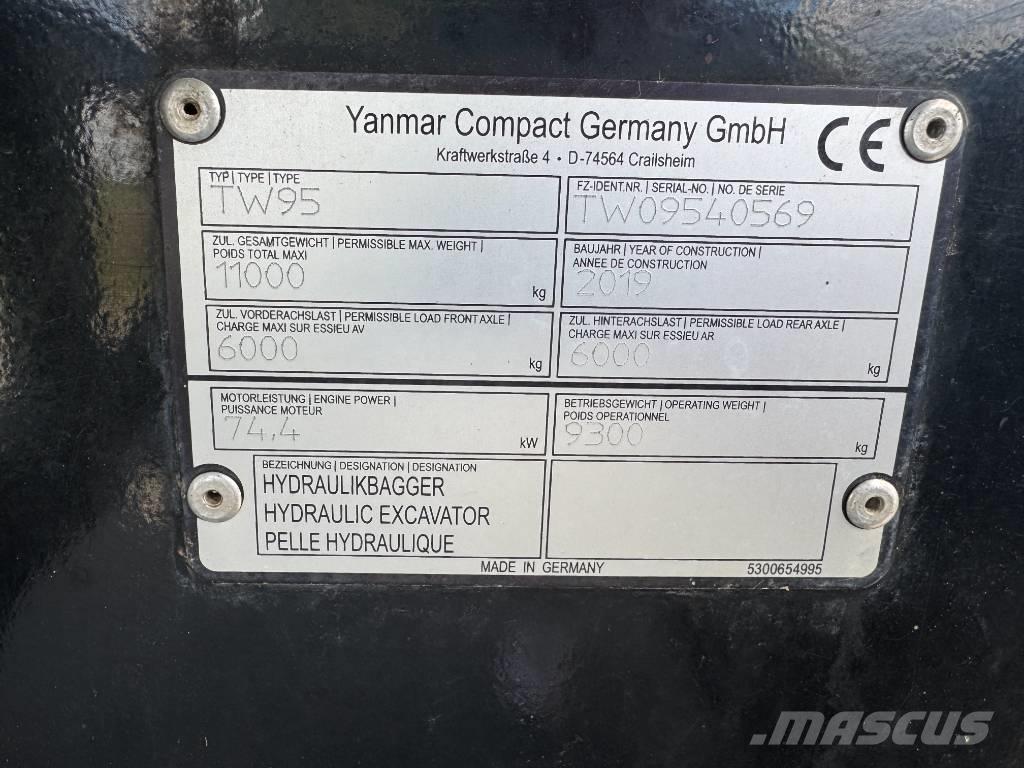 Yanmar / Schaeff TW95 ホイール式油圧ショベル（パワーショベル・ユンボ・バックホー）