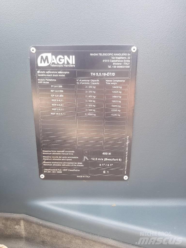 Magni TH 5.5 19 P テレスコーピックハンドラー