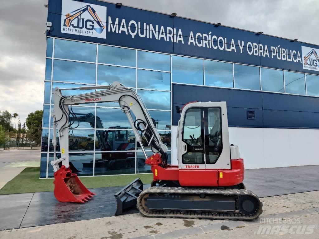 Takeuchi TB 80 FR ミニ油圧ショベル 7t以下（ミニユンボ・ミニディガー）