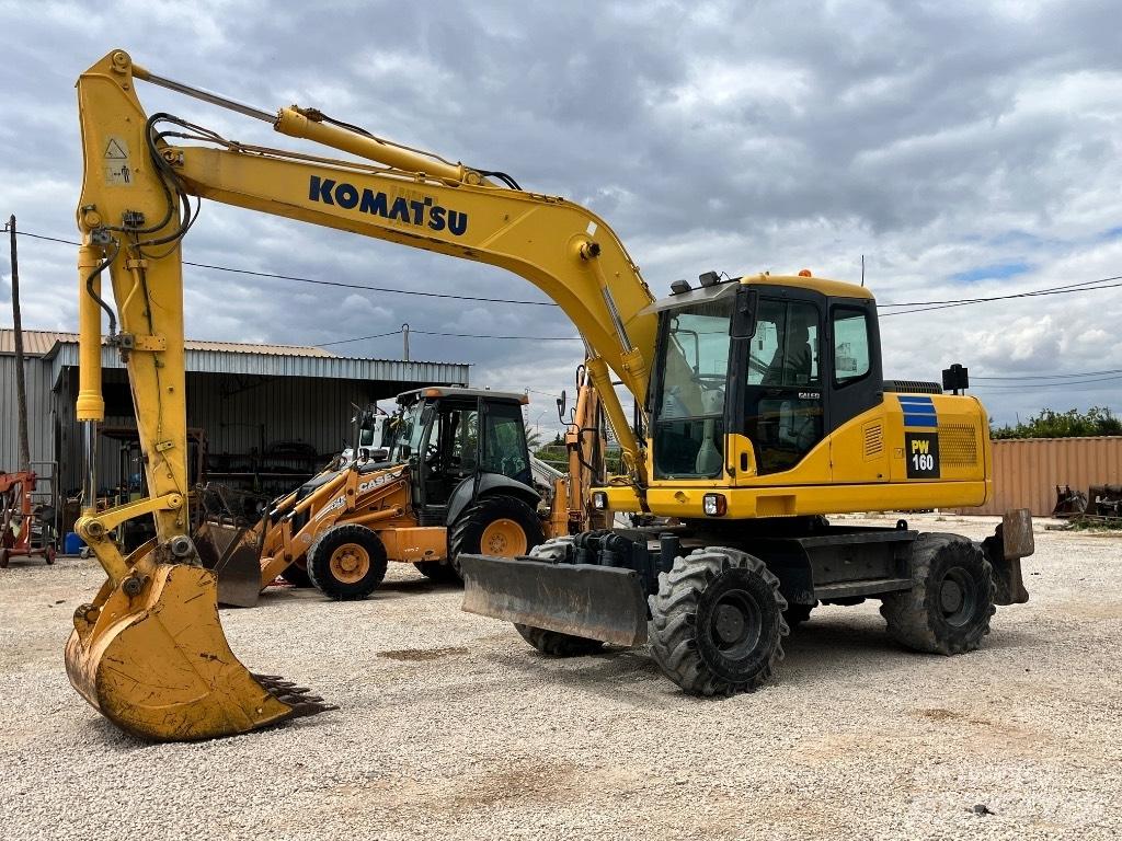 Komatsu PW 160 ホイール式油圧ショベル（パワーショベル・ユンボ・バックホー）