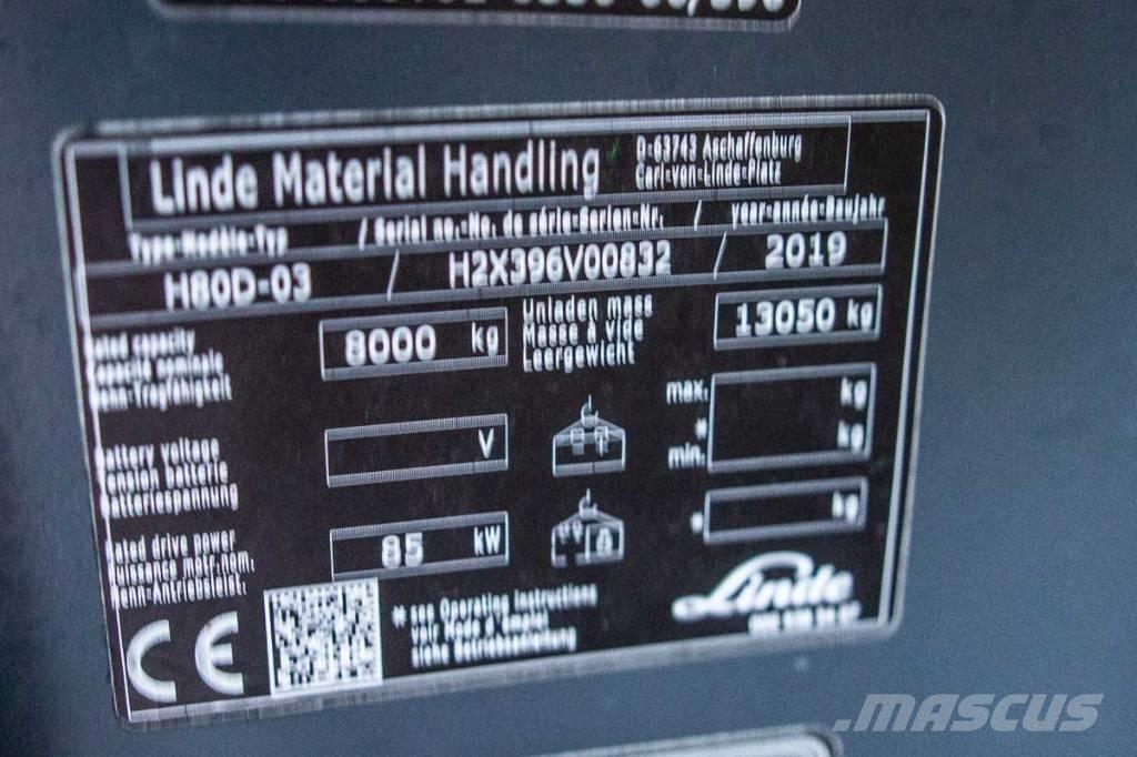 Linde H 80 D-03 ディーゼル・軽油