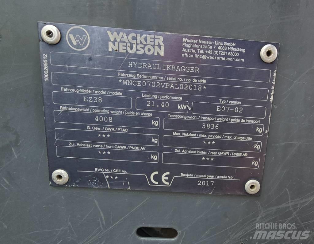 Wacker Neuson EZ 38 ミニ油圧ショベル 7t以下（ミニユンボ・ミニディガー）