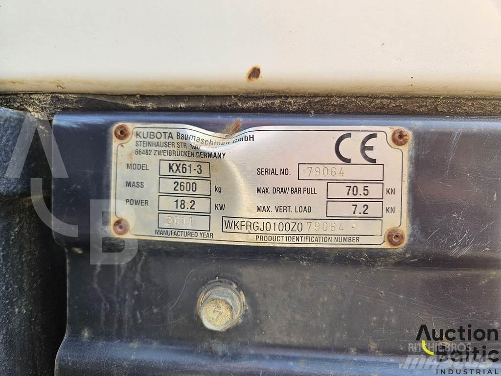 Kubota KX 61-3 ミニ油圧ショベル 7t以下（ミニユンボ・ミニディガー）
