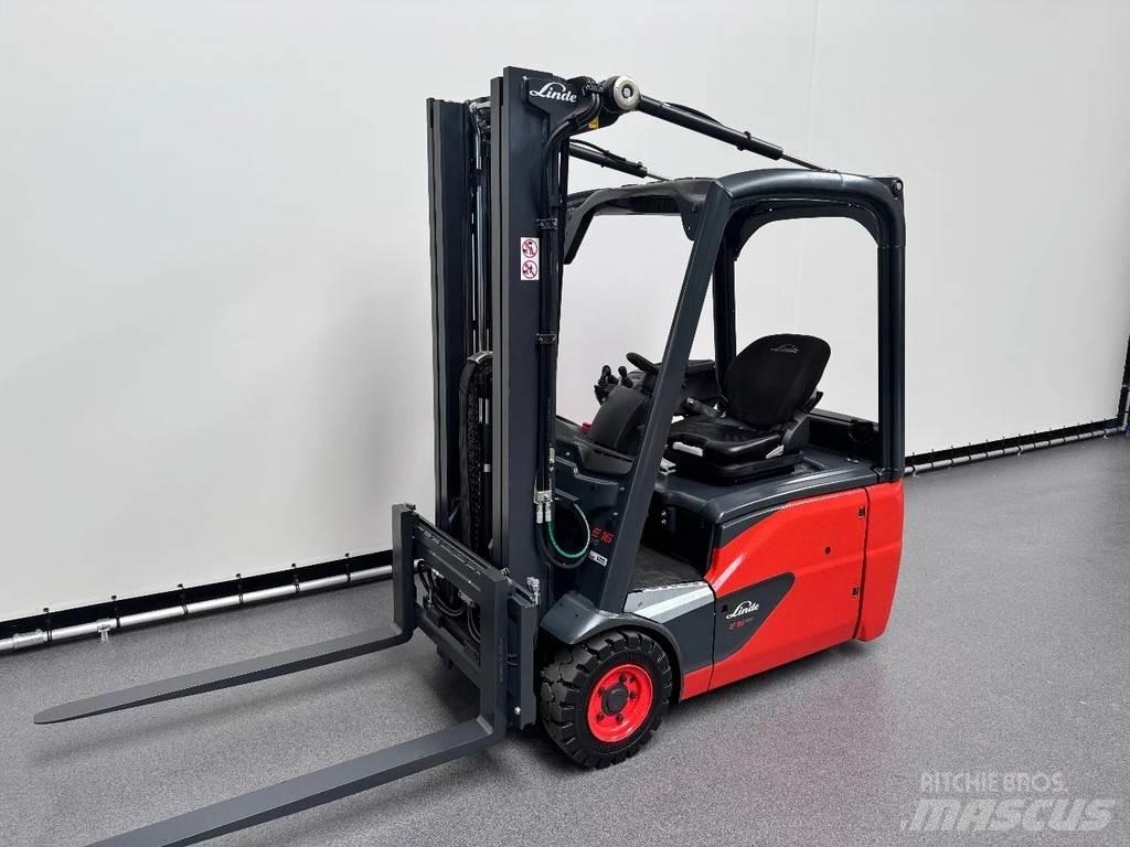 Linde 386 E 16-02 バッテリーフォークリフト
