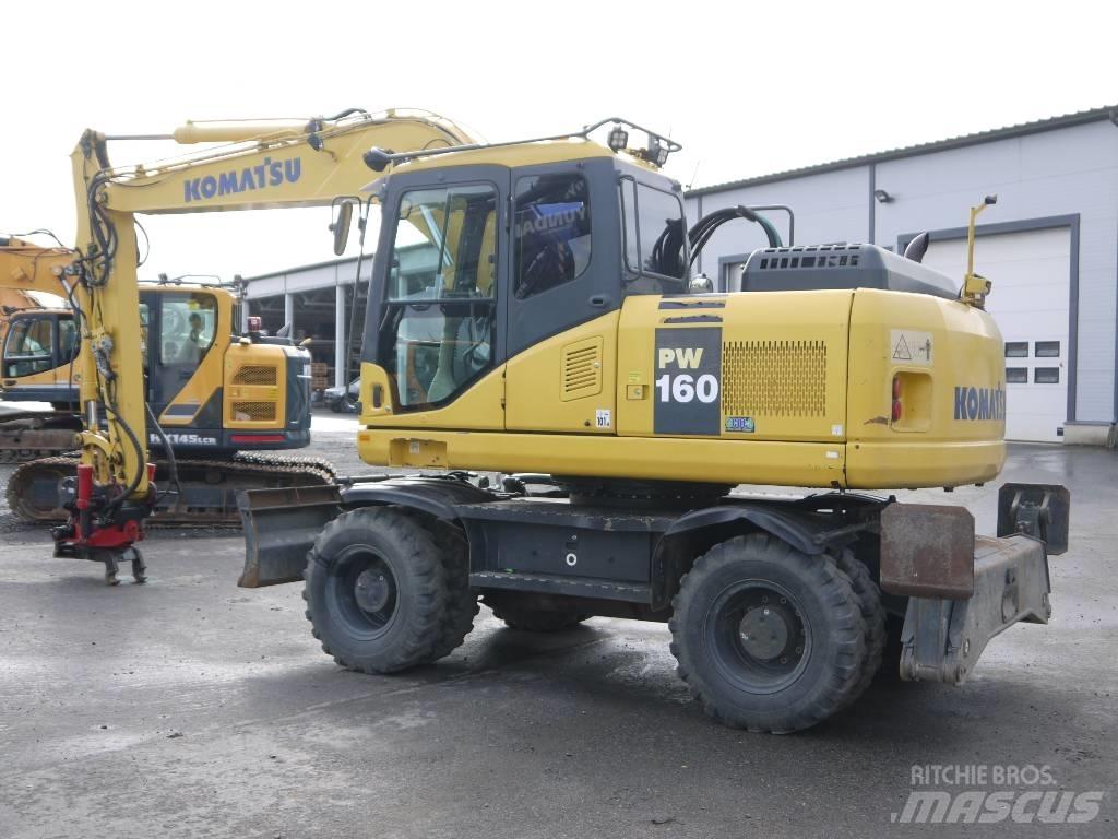 Komatsu PW 160-7E0 ホイール式油圧ショベル（パワーショベル・ユンボ・バックホー）