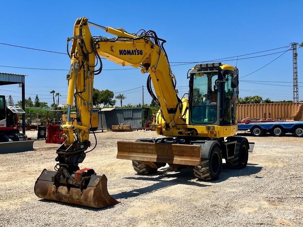 Komatsu PW 98 MR ホイール式油圧ショベル（パワーショベル・ユンボ・バックホー）