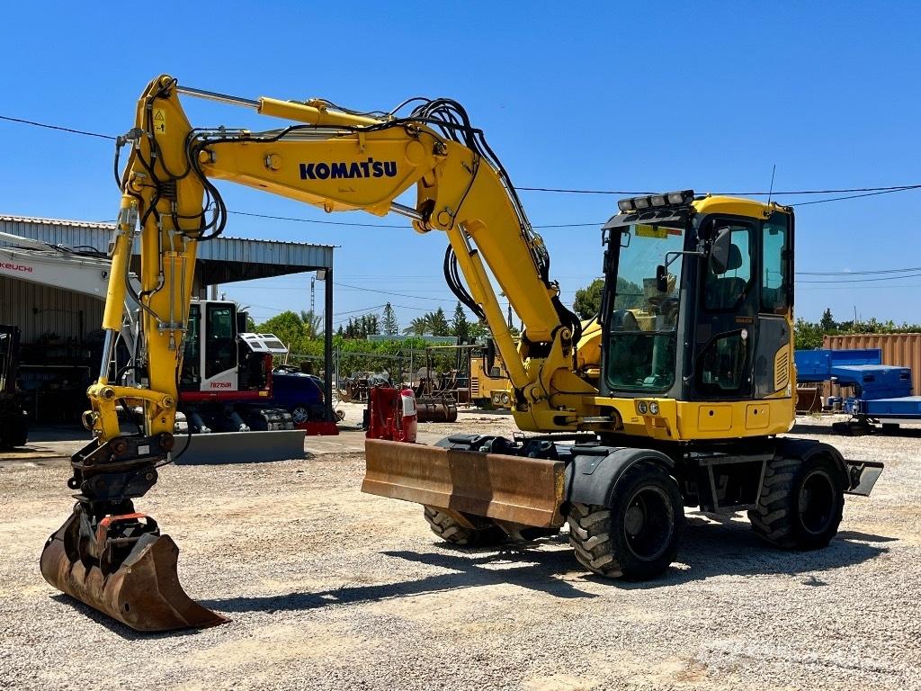 Komatsu PW 98 MR ホイール式油圧ショベル（パワーショベル・ユンボ・バックホー）